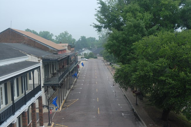 Streetscape of Front Street in Natchitoches, LA