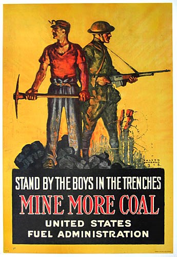 fuel-administration-poster miner on the left and soldier on the right