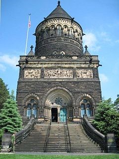 a large structure where President Garfield and his wife are interred