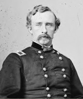 georgearmstrongcusterweb man in Union Civil War uniform and he has blonde hair and mustache