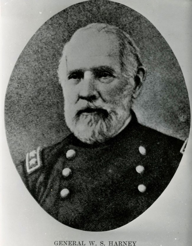 harney harney harney Black and white photograph of a man in a military uniform. Below him is text reading "General W.S. Harney"