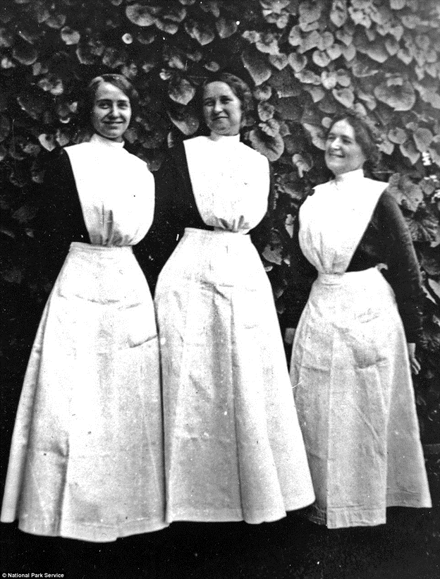 Harvey Girls in their Uniforms Harvey Girls in their Uniforms