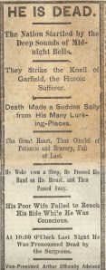 newspaper article titled He Is Dead