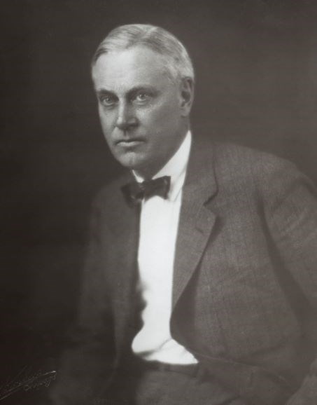 Stephen T. Mather Portrait of Stephen Mather wearing a suit and bowtie