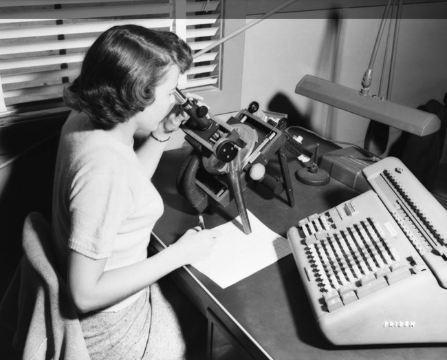 Woman computer with NASA