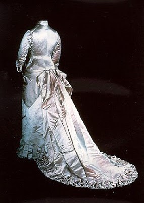 a silver gown