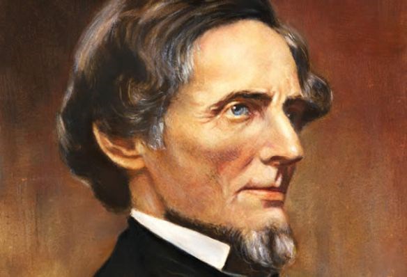 oil painting of President Jefferson Davis