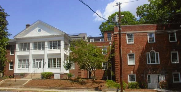 king-solar-1 front elevation of an historic building