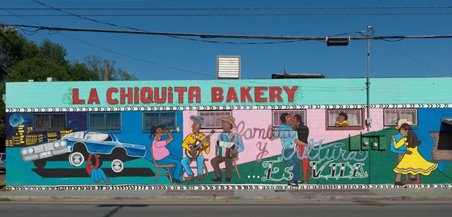 Colorful mural