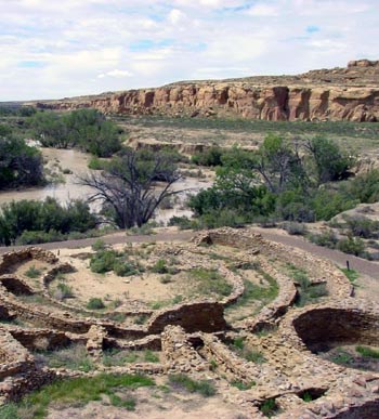 Excavated site at Chaco