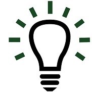 Illustration of a lightbulb to highlight a bright idea.