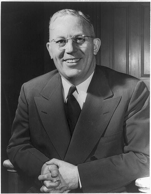 Black and white image of Chief Justice Earl Warren