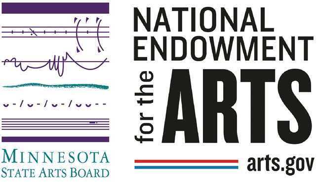 Logos for Minnesota State Arts Board and National Endowment for the Arts.
