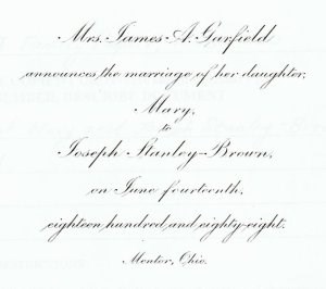 lucretias-announcent-of-mollies-wedding-wrhs a weddding announcement