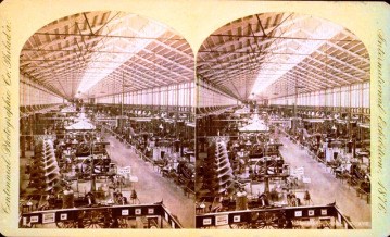 machinesouthinterior two long aisles of inventions with one lone aisle seperating them