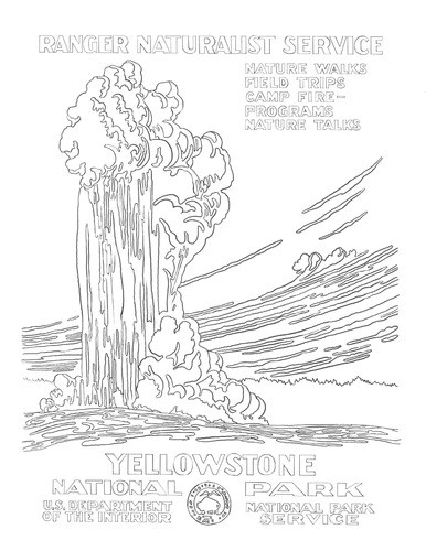 A WPA poster coloring page made by Madi from historic photographs at Harpers Ferry Center. A WPA poster coloring page made by Madi from historic photographs at Harpers Ferry Center.