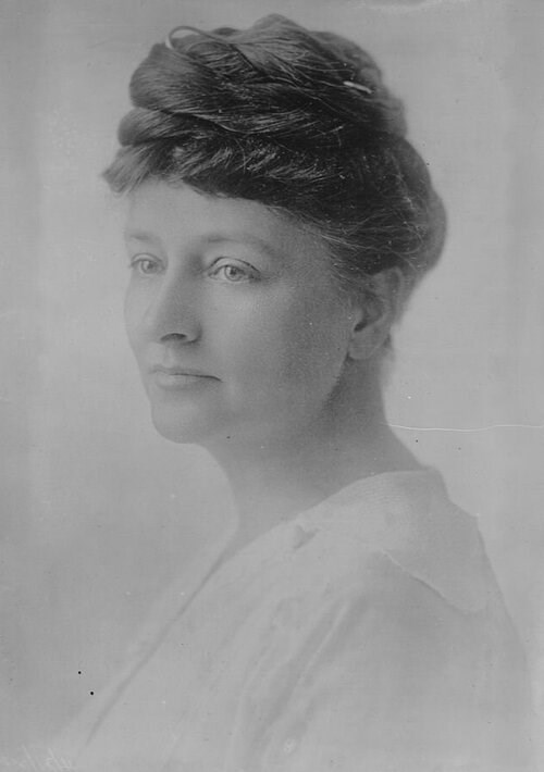 black and white portrait of Maud Wood Park. LOC