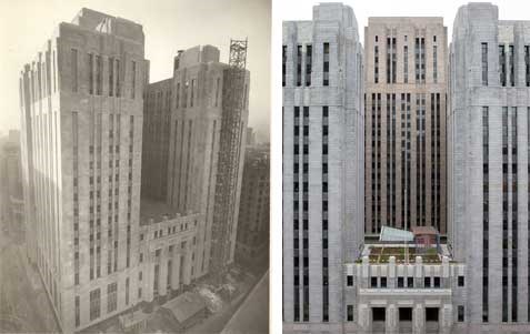 building facade before and after rehabilitation