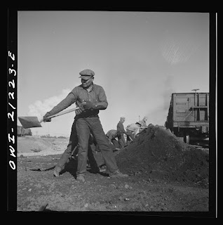 A Navajo man works on the railroad A Navajo man works on the railroad