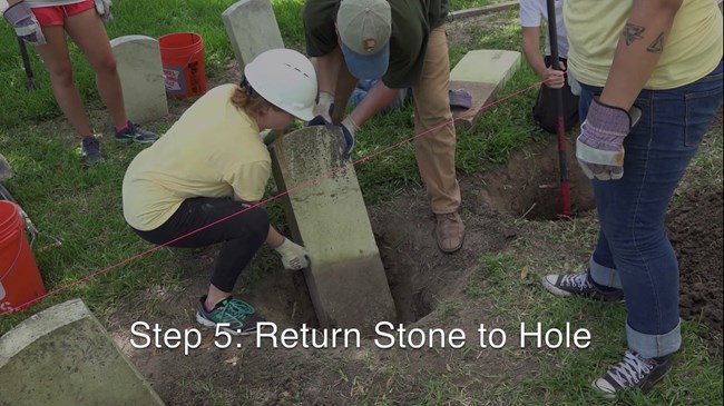 If you're moving the stone manually, make sure at least 2 people are there to move the heavy stone.