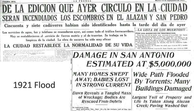 La Prensa Spanish-language newspaper Headlines of the flood reporting deaths mostly among Latinx residents.