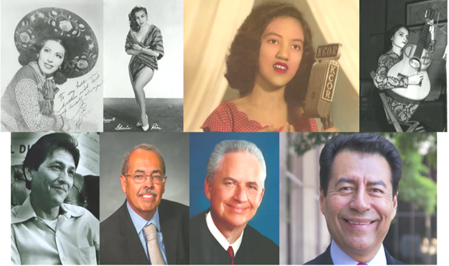Latinx celebrities from the Westside San Antonio. Musicians Eva Garza, Gloria Rios, preservationist Blanca Rodriguez, artist Lydia Mendoza, and more.