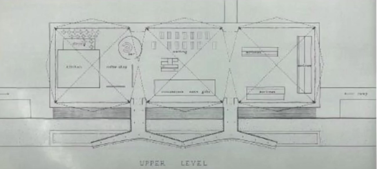 St. Louis Lambert International Airport (Plan View) Plan view of three arches, 120 by 120 foot wide.