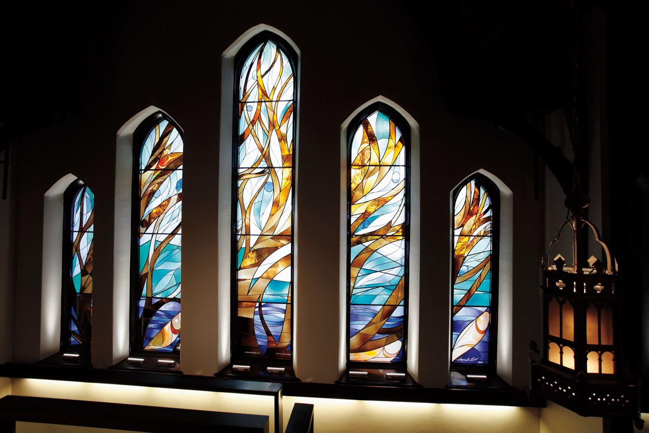 “Tree of Life” stained glass windows at Christ Church Cathedral in Vancouver, BC. “Tree of Life” stained glass windows at Christ Church Cathedral in Vancouver, BC.