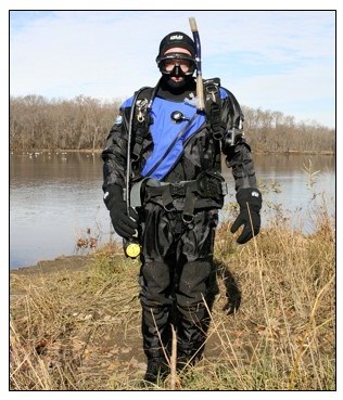 Ethan Nedeau ready for a mussel survey. Photo courtesy of Ethan Nedeau’s biodrawversity webpage. Ethan Nedeau ready for a mussel survey. Photo courtesy of Ethan Nedeau’s biodrawversity webpage.