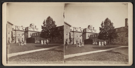 a duplicate photo showing brick buildings