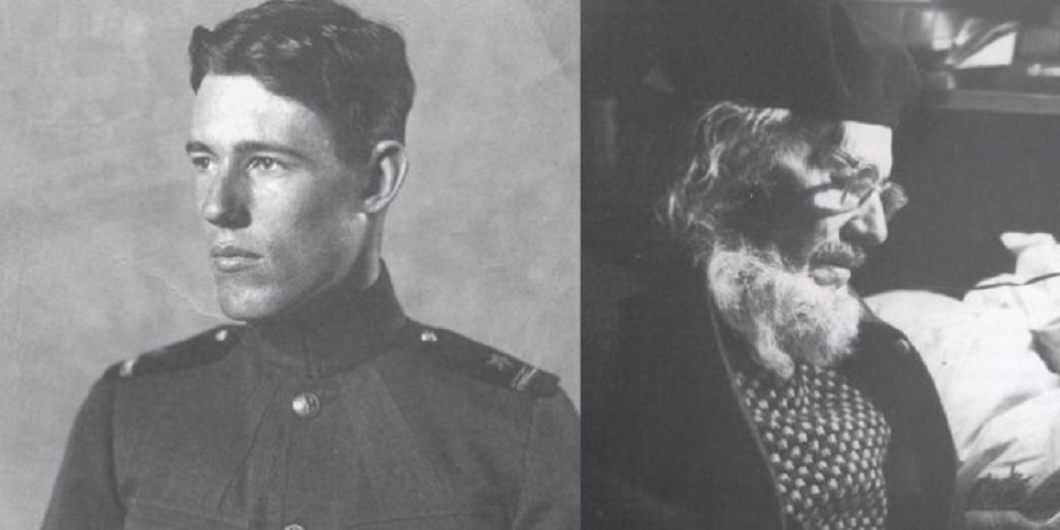 prescott younger and older Two portraits side by side of Prescott Townsend when he was young and old.