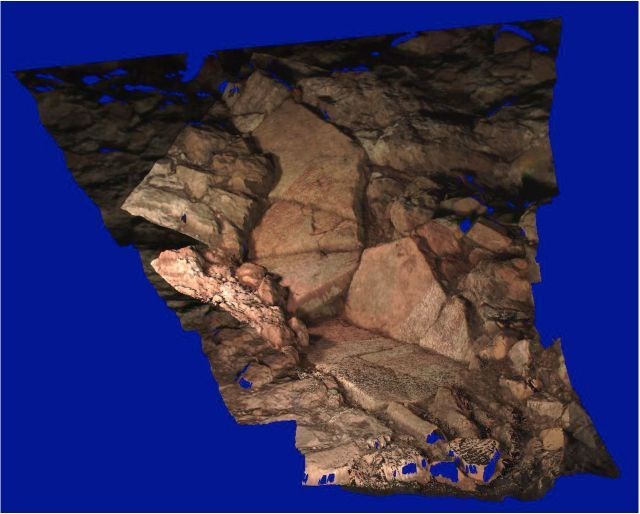 Laser scan of the context.