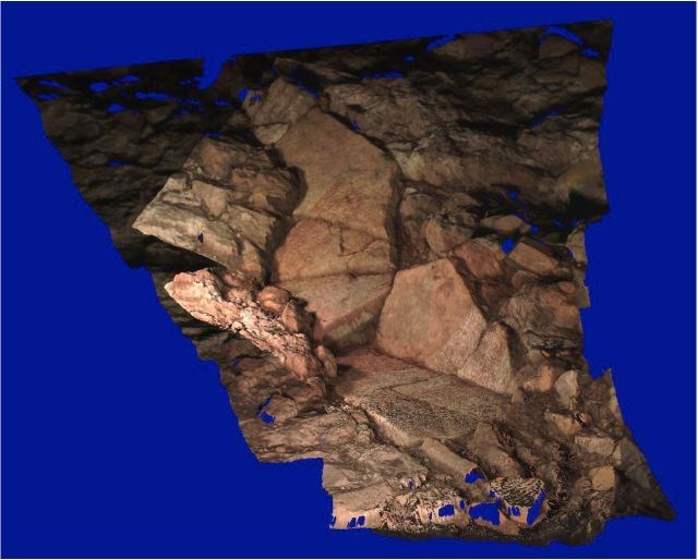 Laser scan of the context. Laser scan of the context.