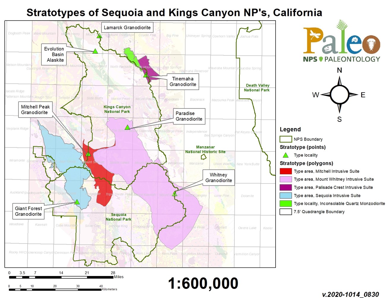 seki fig11 map map of park geology and location of stratotypes