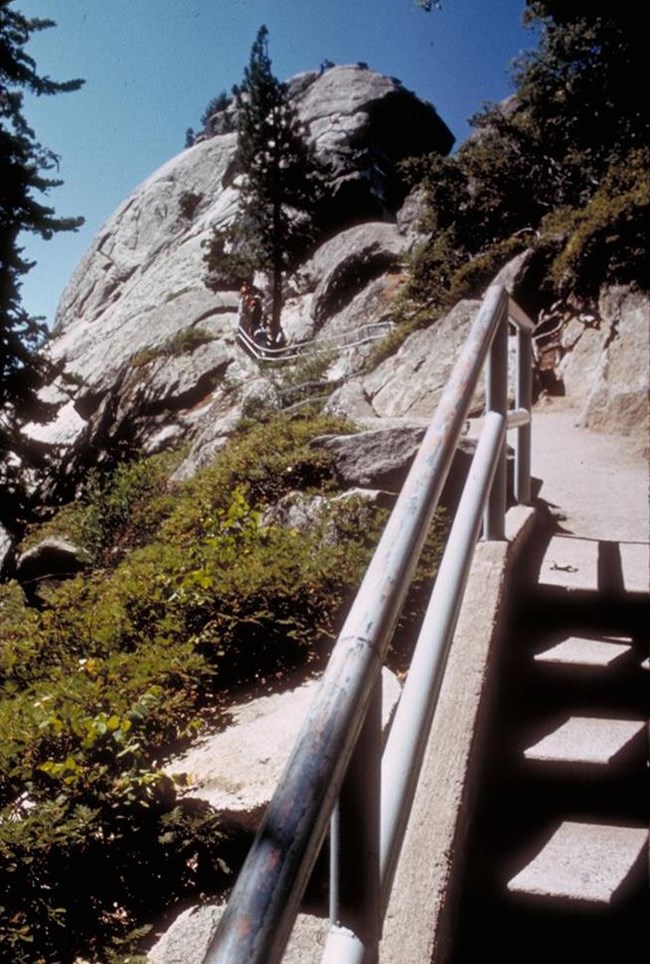 stairway leading to a granite dome