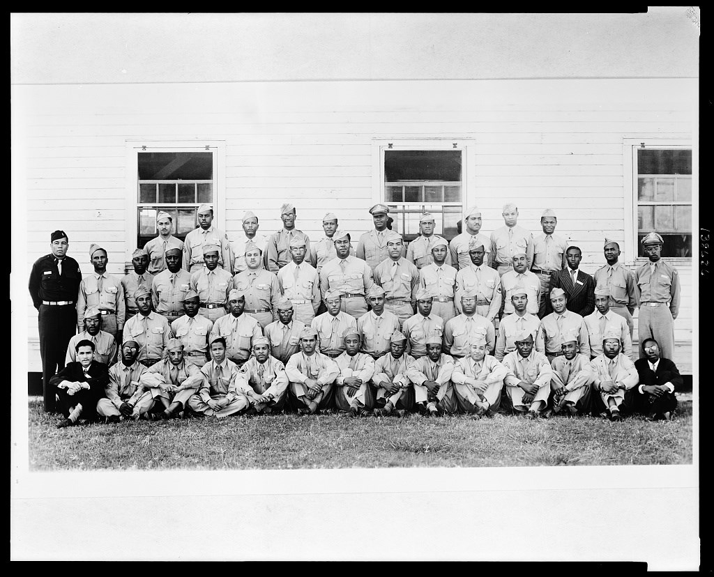 African American Army Air Force group at Tuskegee Army Air Field, Alabama