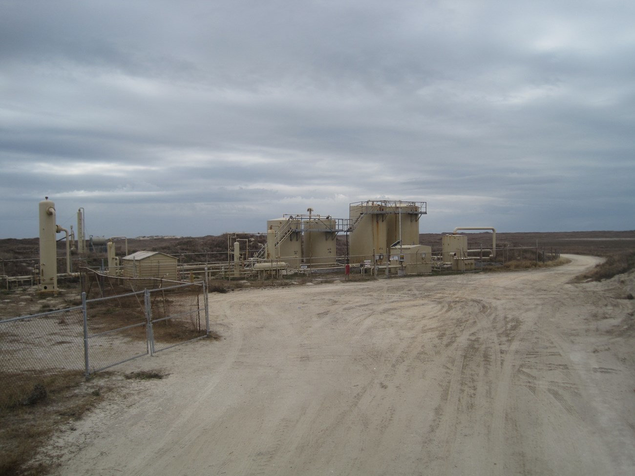 South Spirit Oil and Gas Site an oil and gas site with equipment