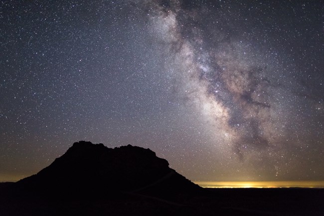 Starry night skies over the Spatter Cones