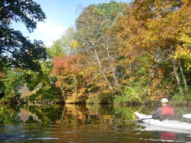 Taunton River in the fall.  Photo by Monica Bentley.