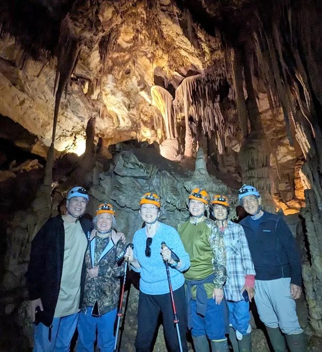 Family of Takeshi Ban in Lehman Cave Family of Takeshi Ban in Lehman Cave