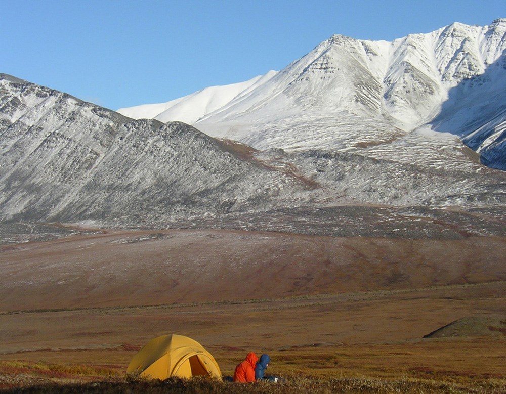 A tent in wilderness