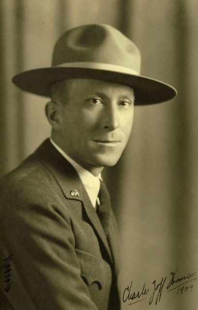 Charles Thomson Studio portrait of Charles Thompson in his NPS uniform