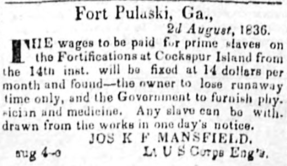 News paper AD For Slaves