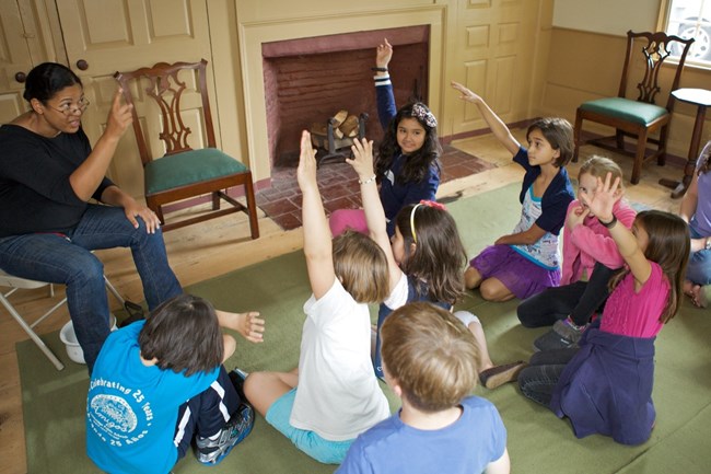 Colonial Trades presentation to children