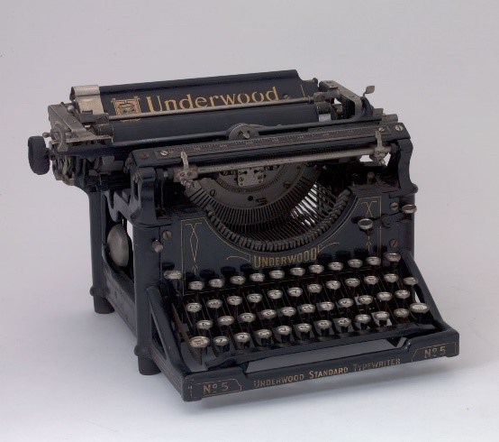 typewriter Helen West Stewart Ridgely's typewriter