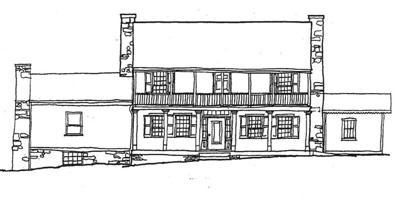 White Have Home black and white sketch