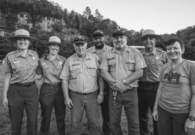 A group of park rangers