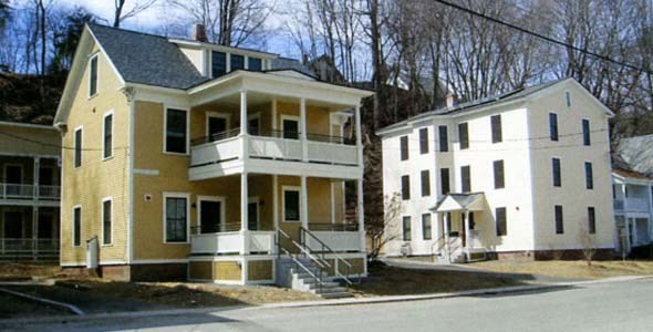 solar panels on roof of historic house