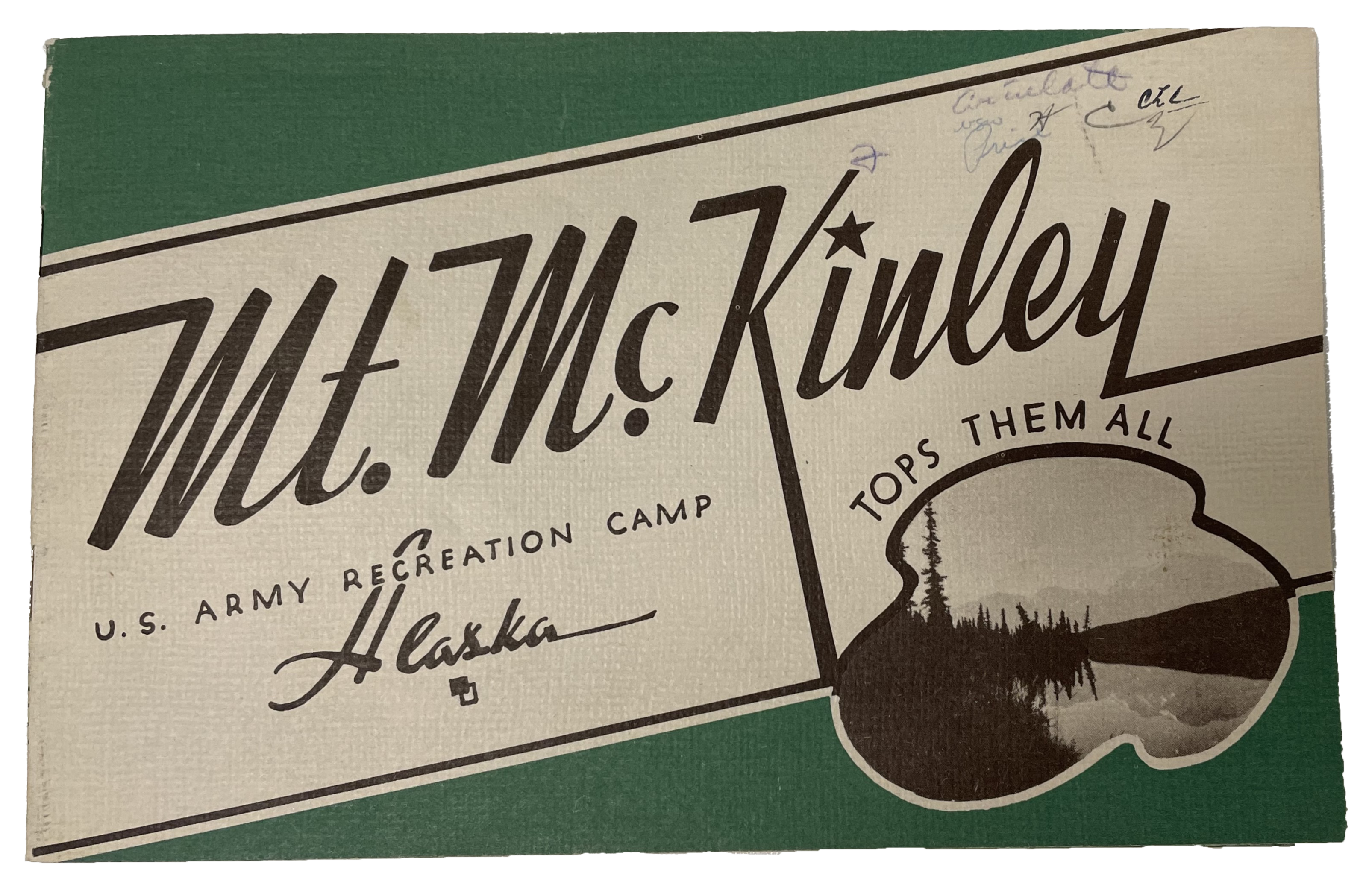 Cover of Mt. McKinley US Army recreation camp booklet