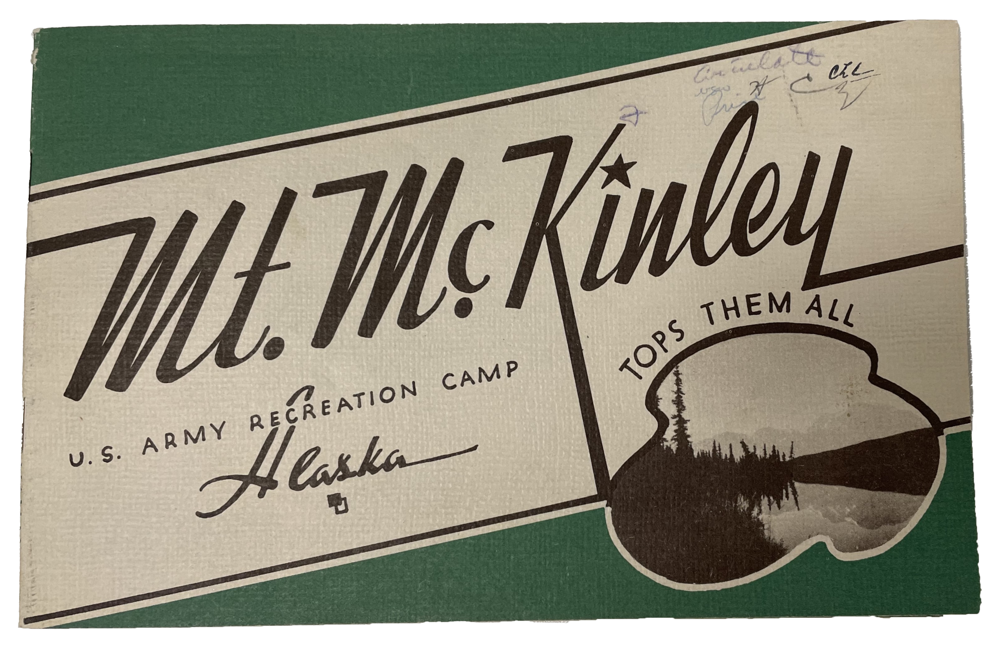 US Army recreation camp Cover of Mt. McKinley US Army recreation camp booklet